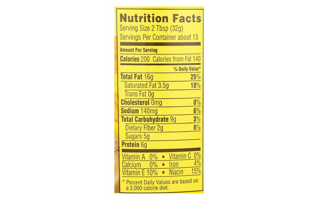 Skippy Natural Peanut Butter Spread With Honey Creamy No Need to Stir   Plastic Jar  425 grams